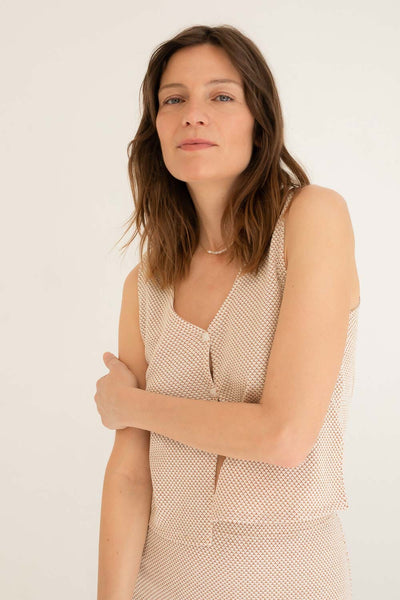 KILDA TOP TOP MUS & BOMBON XS BEIGE 