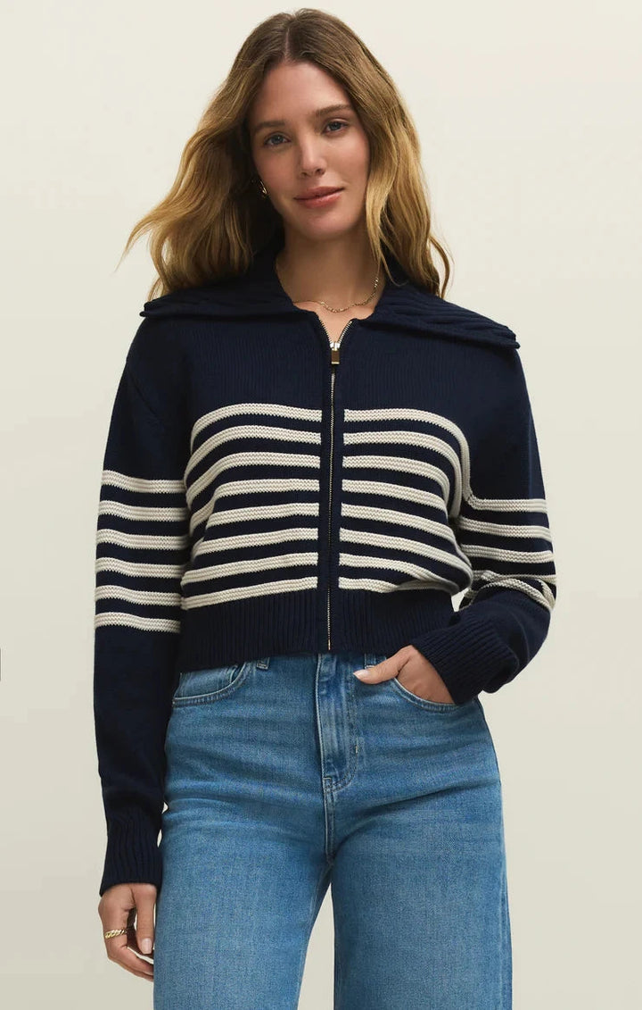 KOVAC SWEATER JACKET SWEATER Z SUPPLY XS ECLIPSE 