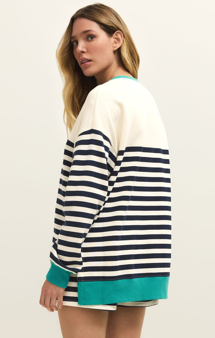 LAYER UP STRIPE SWEATSHIRT SWEATER Z SUPPLY 