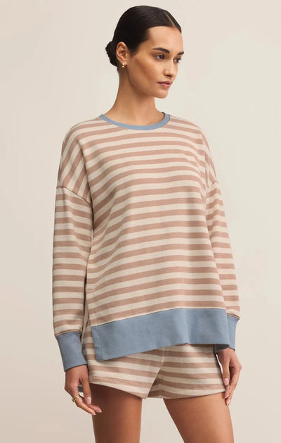 LAYER UP STRIPE SWEATSHIRT SWEATER Z SUPPLY 