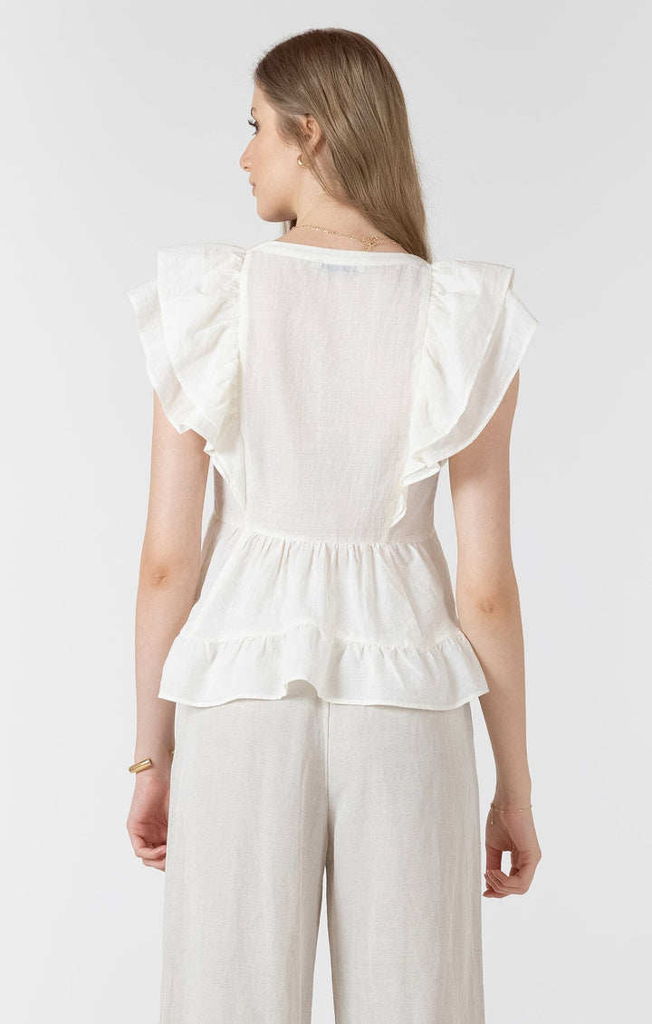 LIDIA TOP blouse BLACK TAPE 