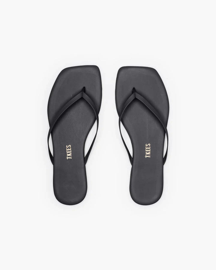 LILY SQUARE TOE SANDALS TKEES 6 BLACK 