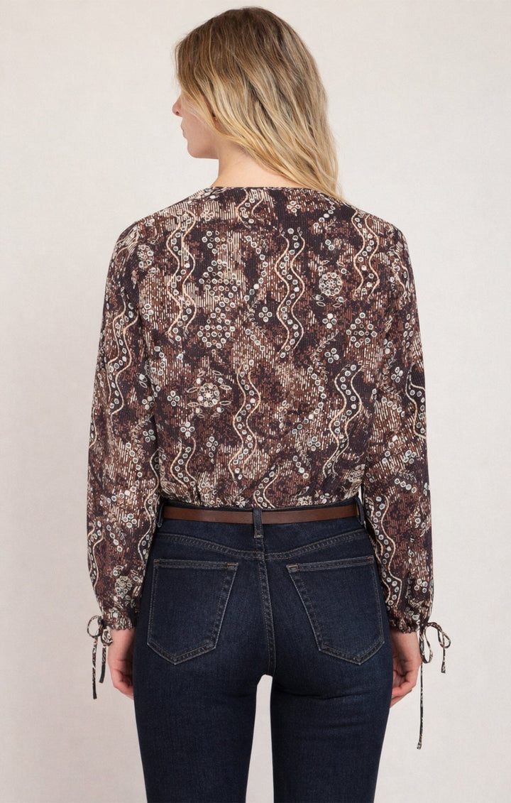 LINA BLOUSE blouse BLACK TAPE 