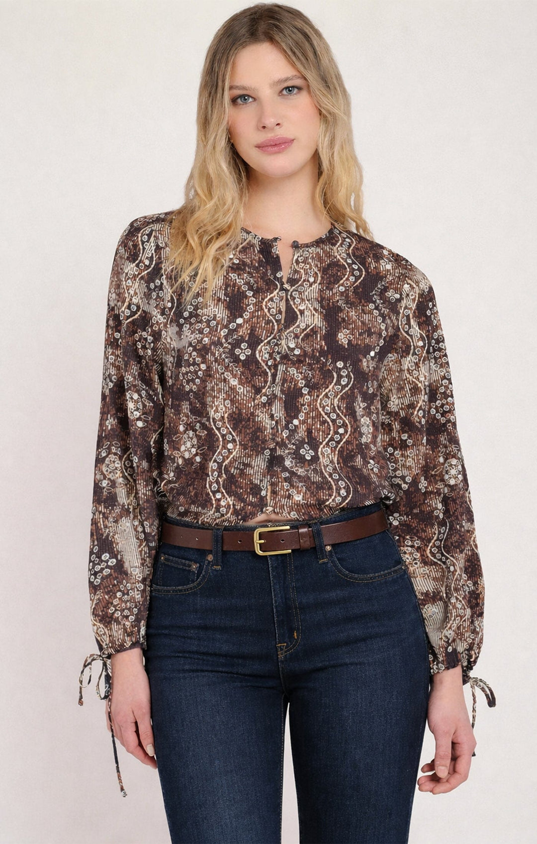 LINA BLOUSE blouse BLACK TAPE 