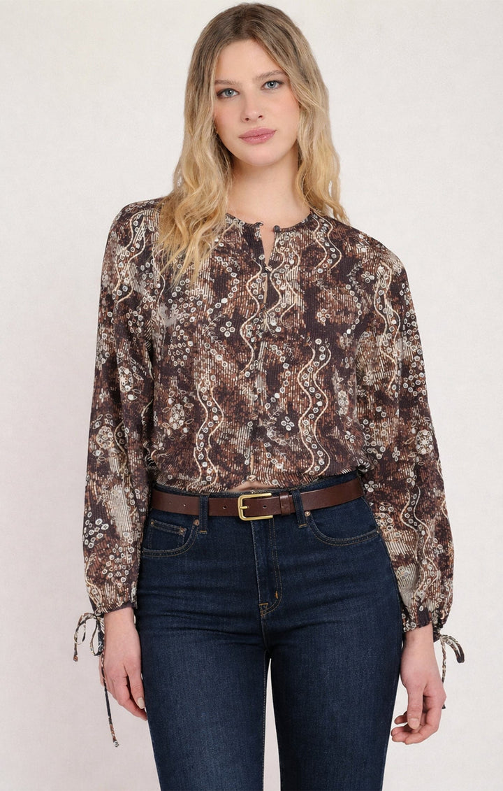 LINA BLOUSE blouse BLACK TAPE 
