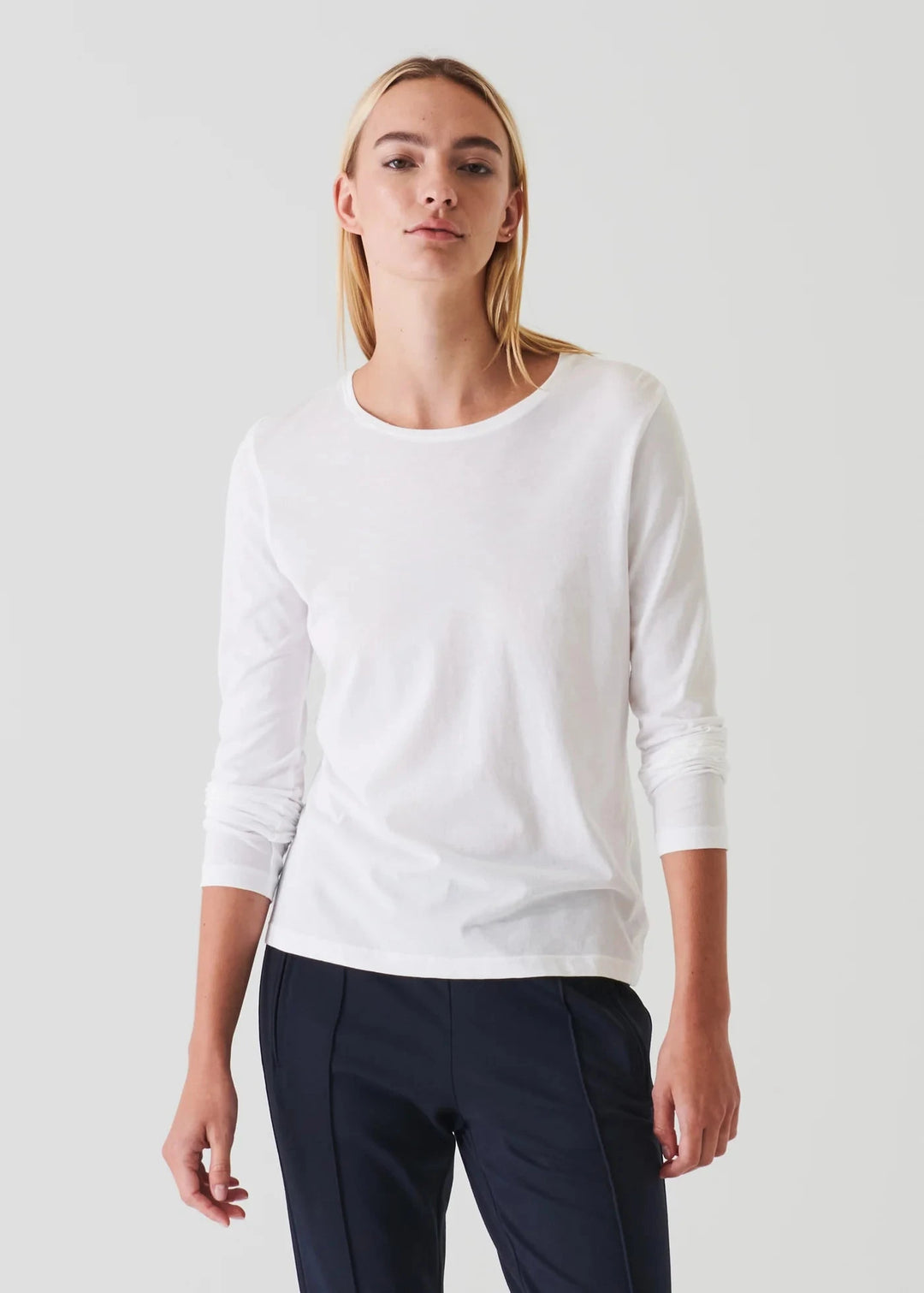 LONG SLEEVE CLASSIC SHIRT T-Shirt PATRICK ASSARAF XS WHITE 