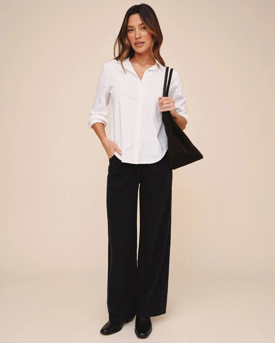 LONG SLEEVE CLEAN SHIRT TOP BELLA DAHL 