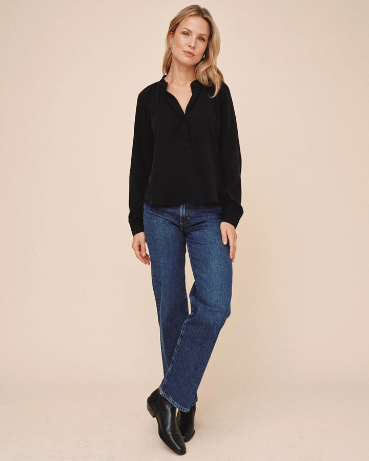 LONG SLEEVE PLACKET  PULLOVER