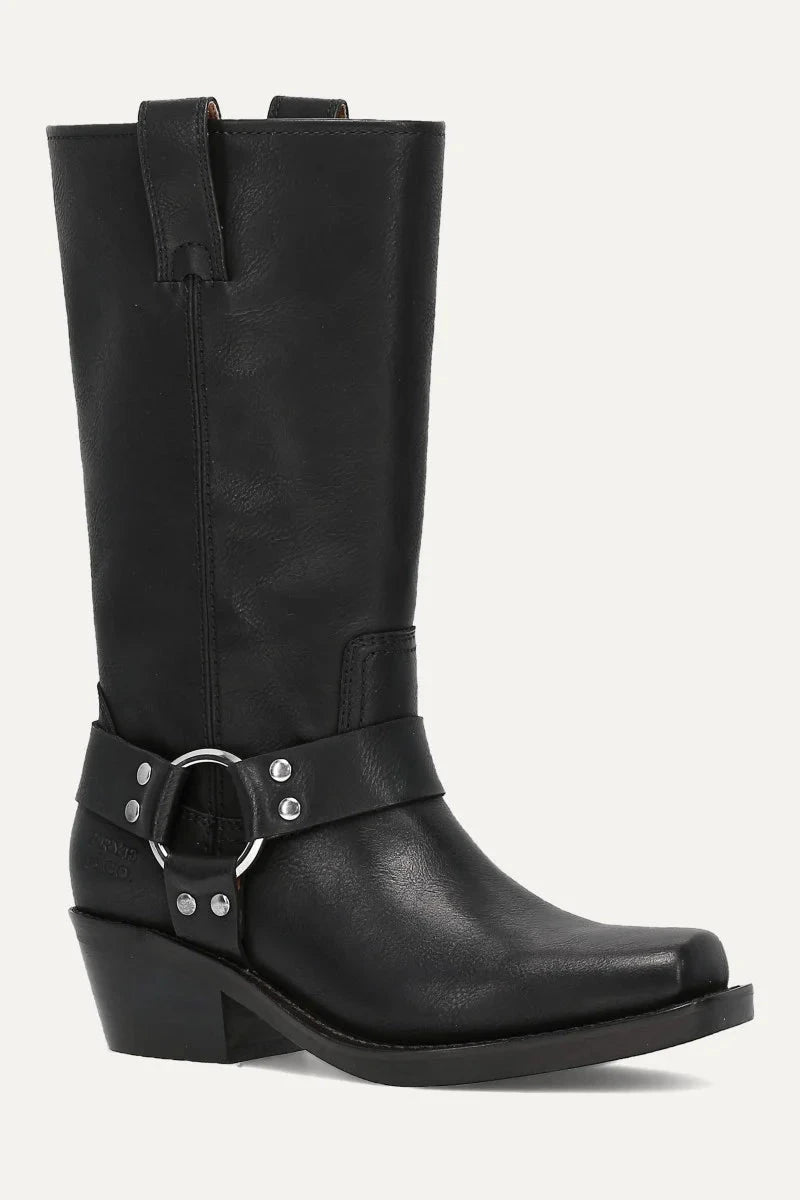 LORRIE BOOTS FRYE &amp; CO 6 BLACK 