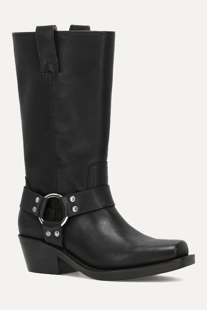 LORRIE BOOTS FRYE &amp; CO 6 BLACK 