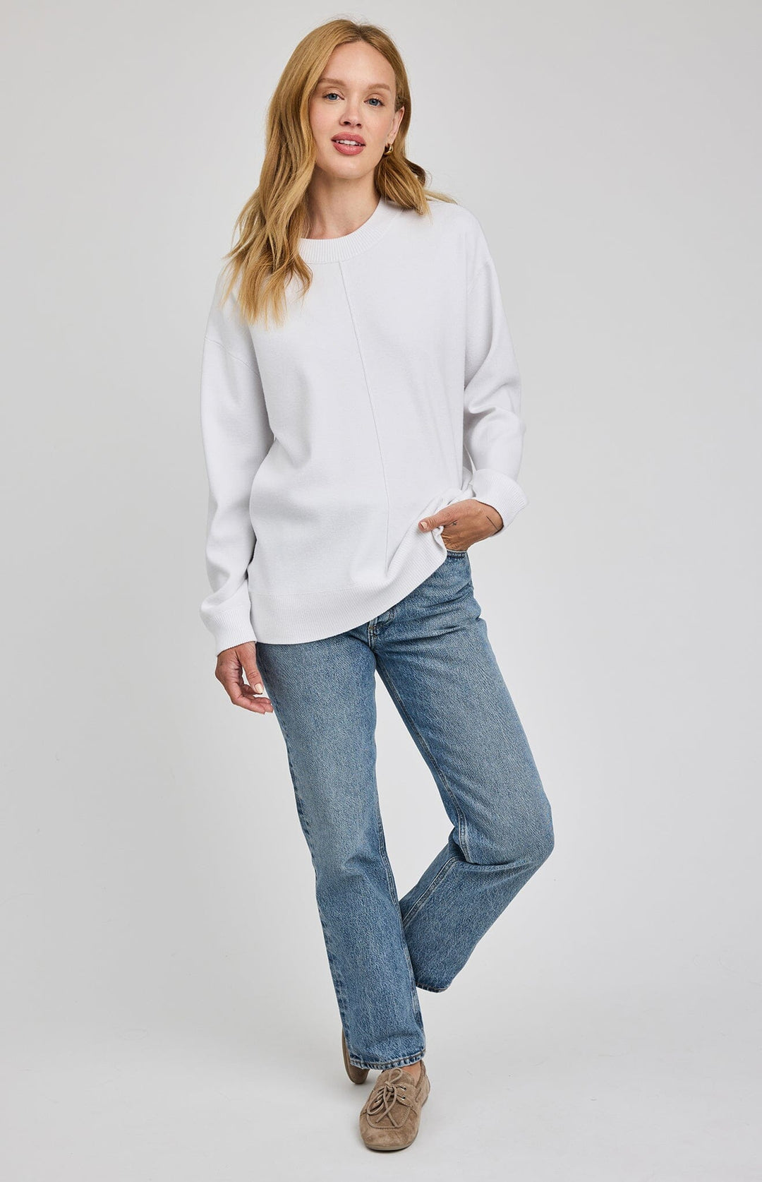 LOUELLA PULLOVER SWEATER GENTLE FAWN 