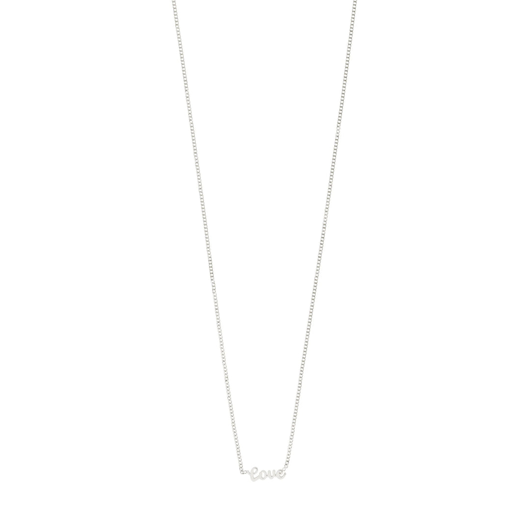 LOVE NECKLACE Jewelry PILGRIM SILVER PLATED 