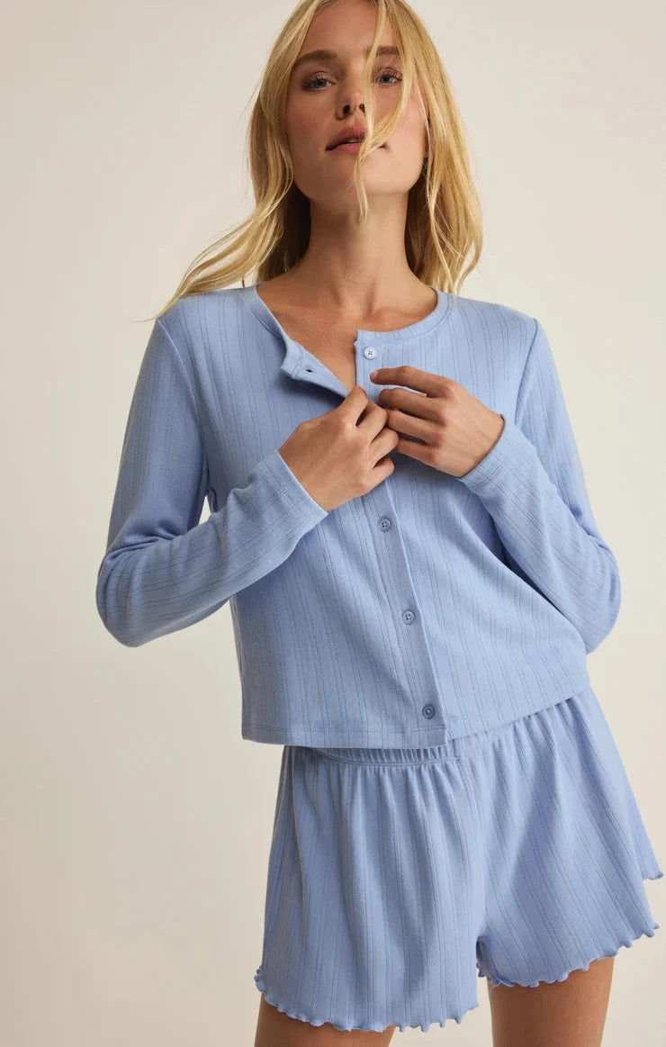 LOVELY POINTELLE TOP TOP Z SUPPLY 