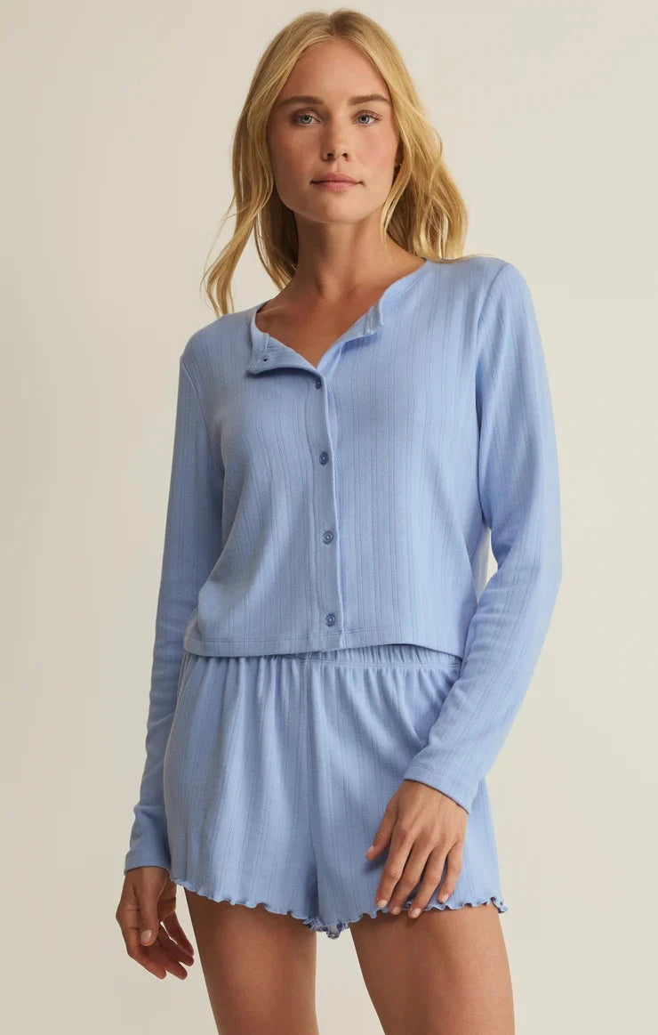 LOVELY POINTELLE TOP TOP Z SUPPLY 