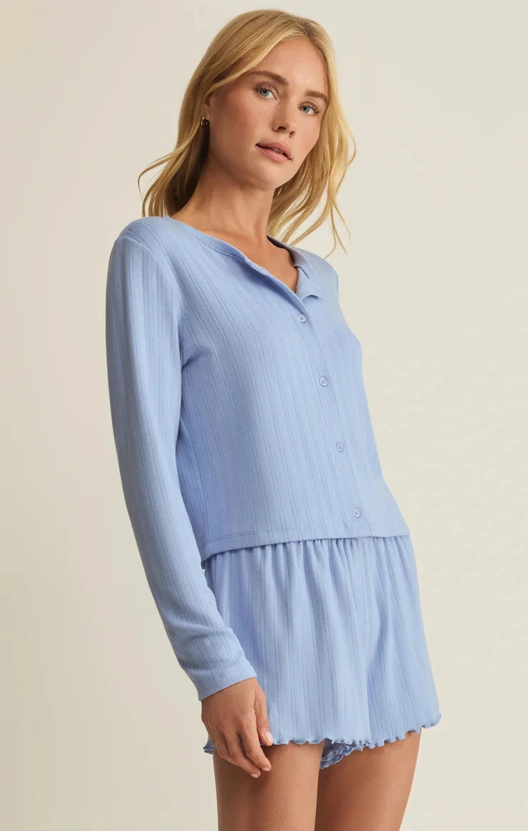 LOVELY POINTELLE TOP TOP Z SUPPLY 