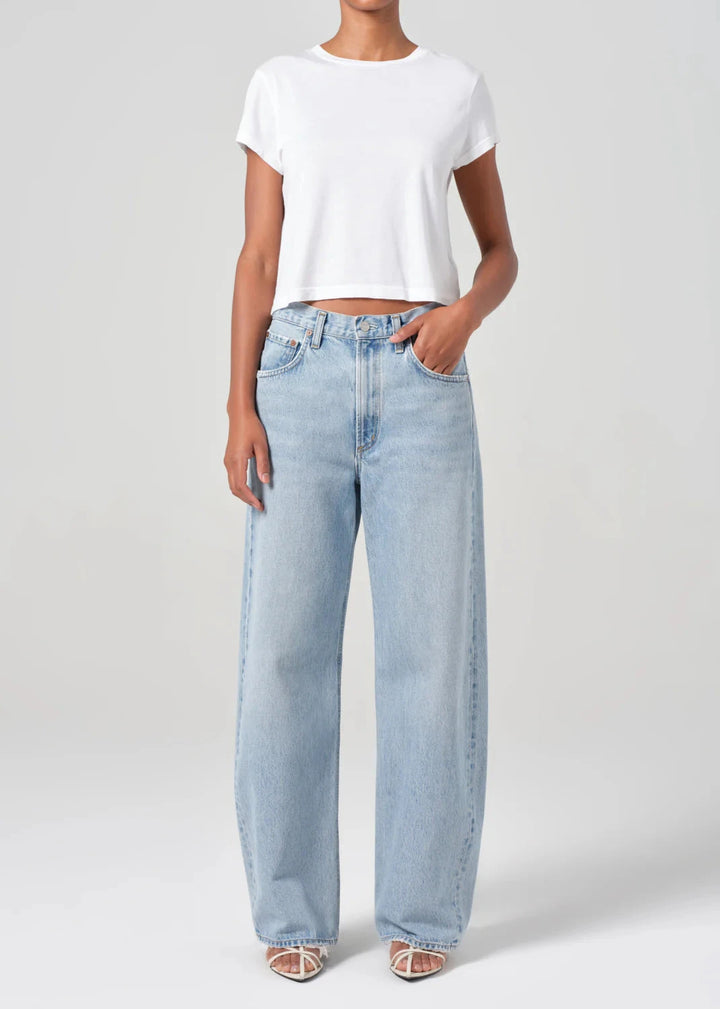 AGOLDE Low curve barrel jean