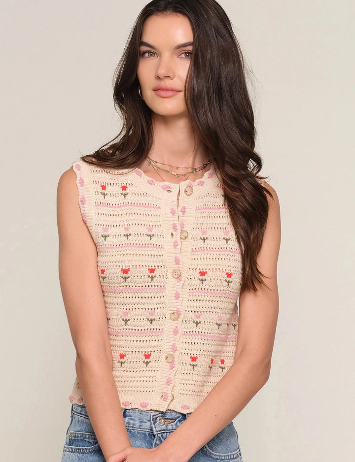 LUCREZIA VEST TOP HEARTLOOM 