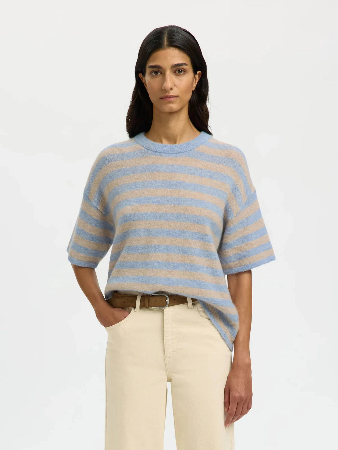 LULU SHORT SLEEVE KNIT SWEATERS SELECTED 