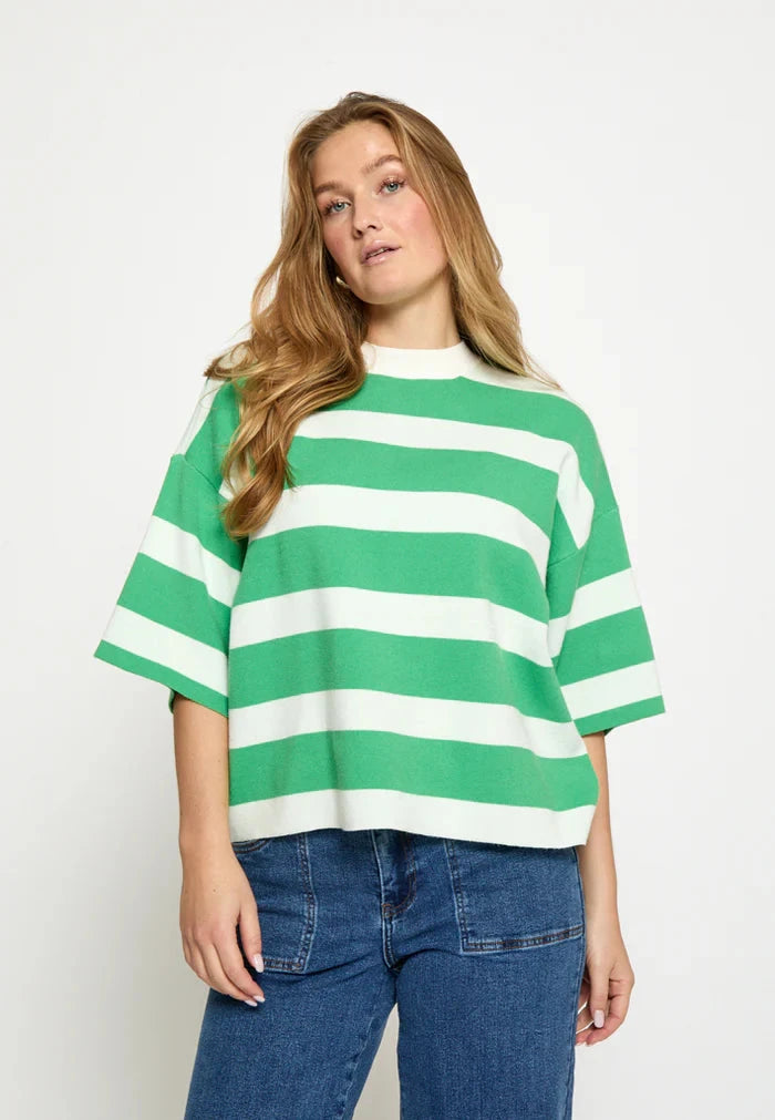 LUPI KNIT T-SHIRT T-Shirt MINUS XS GREENBRIAR STRIPE 