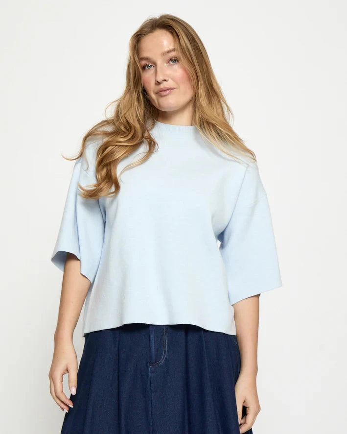 LUPI KNIT T-SHIRT T-Shirt MINUS XS SKYWAY BLUE 