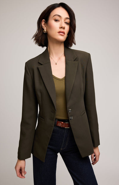 MAREN BLAZER BLAZER GENTLE FAWN XS OLIVE 