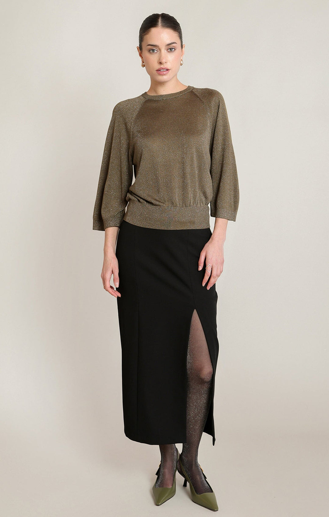 MARIANA TOP SWEATER BLACK TAPE 