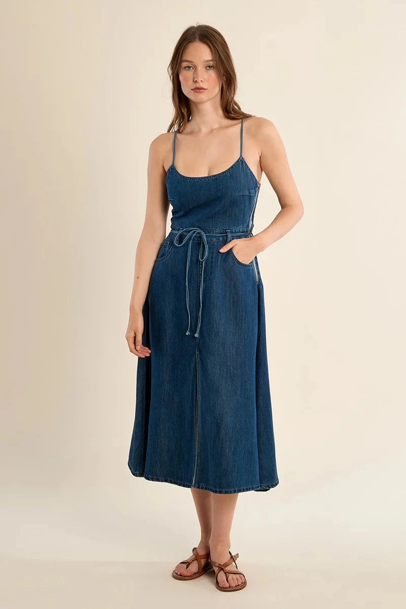 MARIE DENIM DRESS Dress MOLLY BRACKEN 