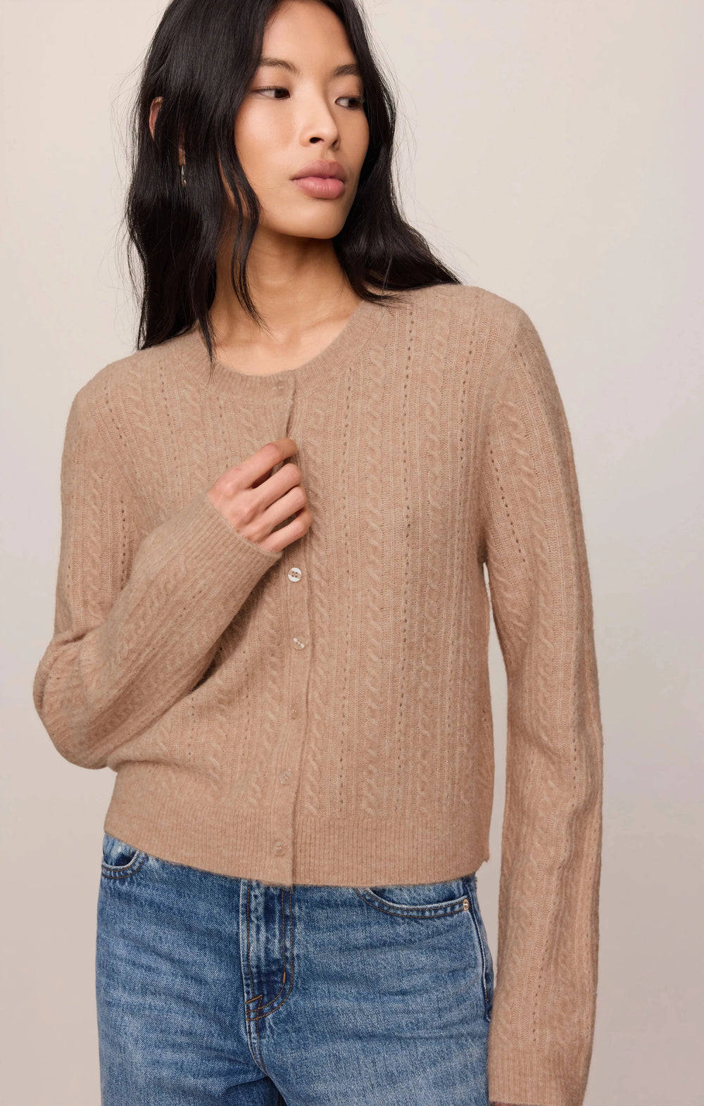 MEDINA POINTELLE CARDIGAN Cardigan Z SUPPLY 