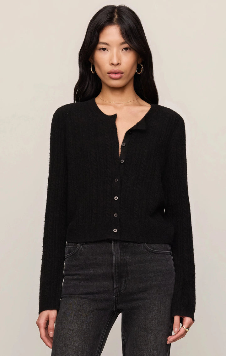 MEDINA POINTELLE CARDIGAN Cardigan Z SUPPLY XS BLACK 