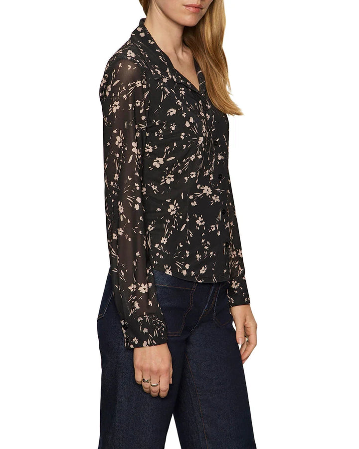 MESH BUTTON DOWN TOP SANCTUARY 