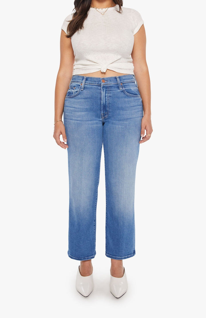 MIDRISE RAMBLER ZIP ANKLE - PIECE BY PIECE DENIM Mother 