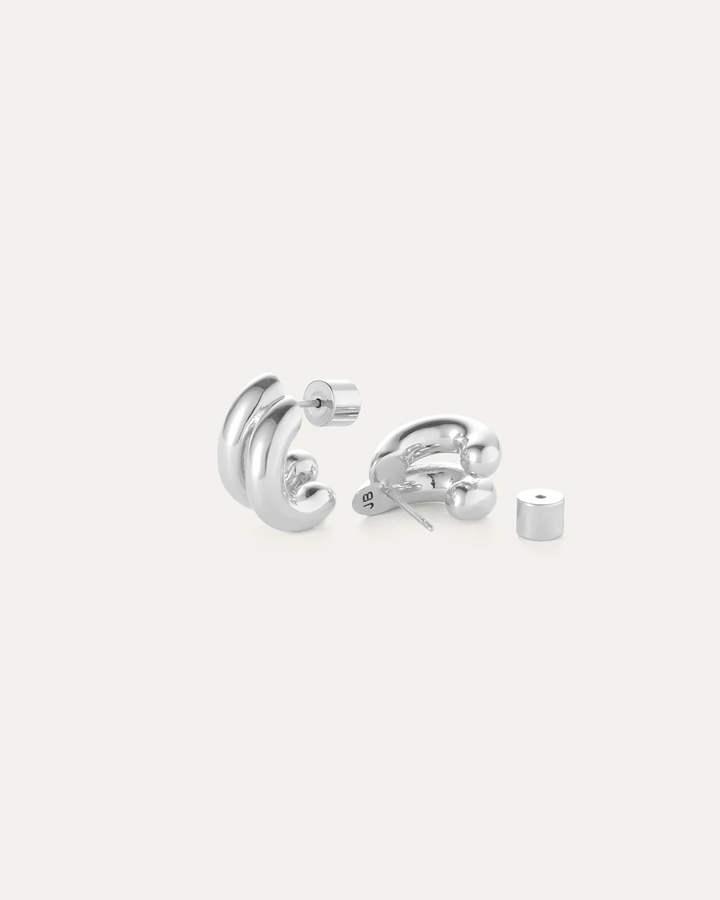 MINI FLORENCE EARRINGS Jewelry JENNY BIRD SILVER 
