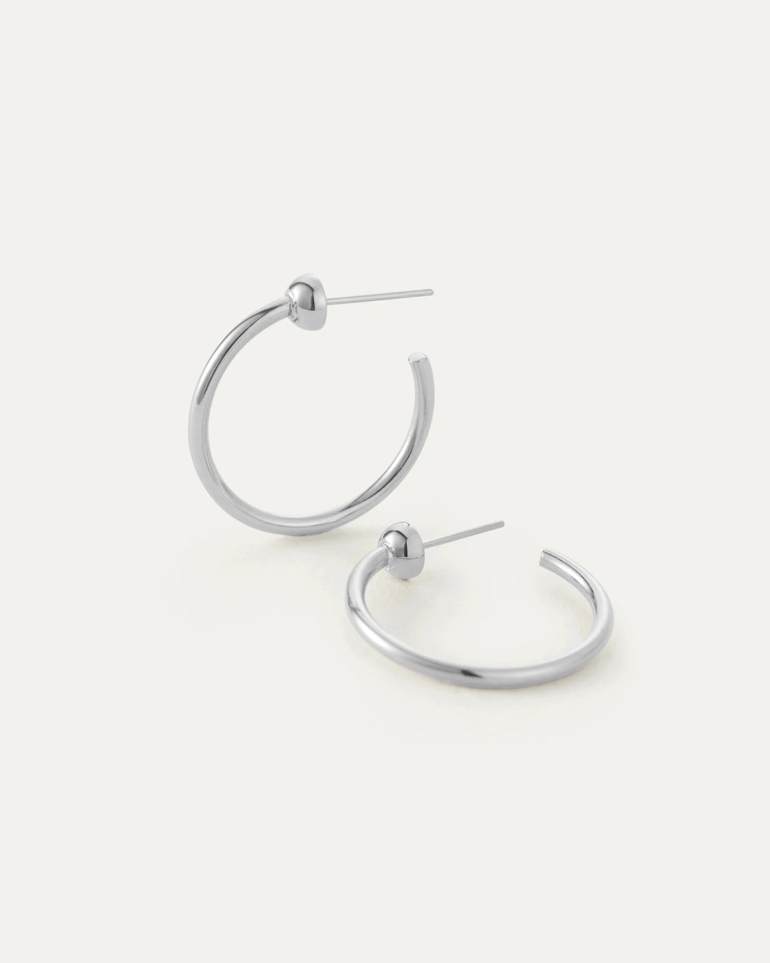MINI ICON HOOPS Jewelry JENNY BIRD SILVER 