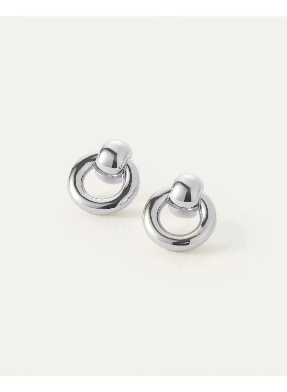 MINI PUFFY FAYE KNOCKERS Jewelry JENNY BIRD SILVER 