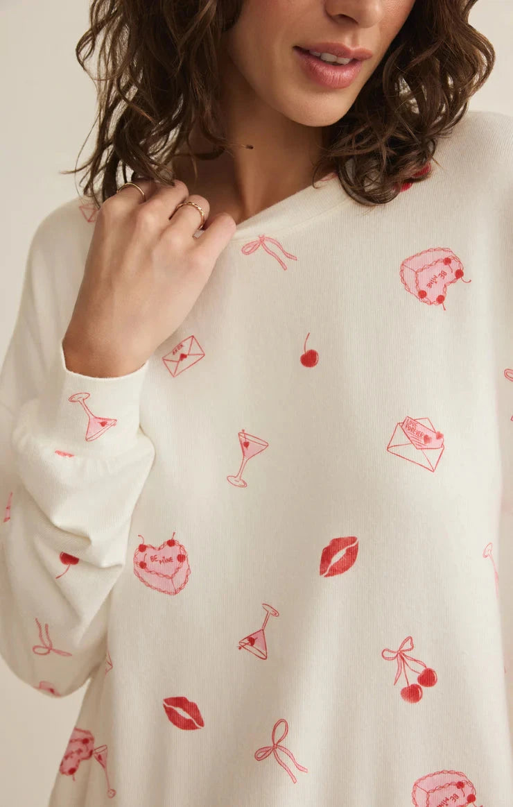 MIRA SWEET THINGS LONG SLEEVE TOP TOP Z SUPPLY 