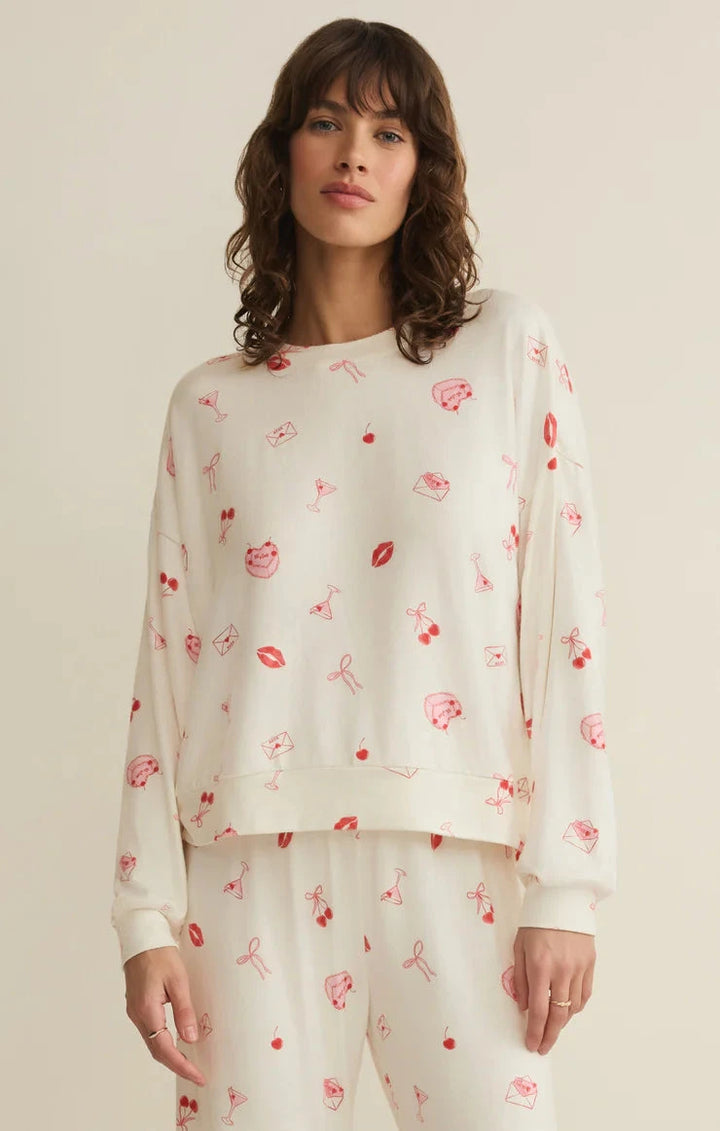 MIRA SWEET THINGS LONG SLEEVE TOP TOP Z SUPPLY 
