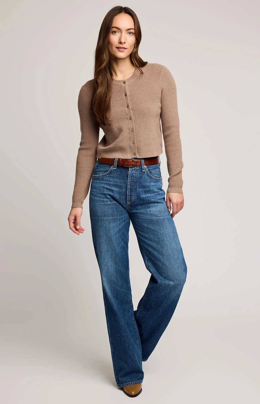 MIRABELLE CARDIGAN Cardigan GENTLE FAWN XS HEATHER HAZELWOOD 