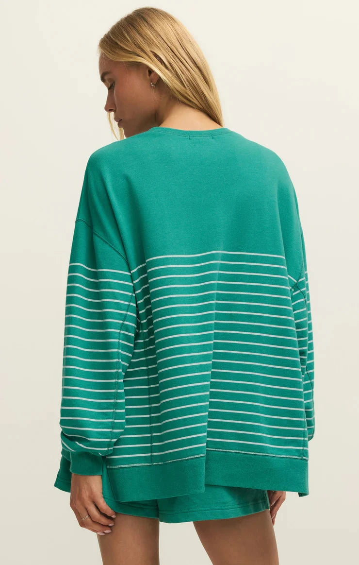 MODERN STRIPE WEEKENDER SWEATER Z SUPPLY 