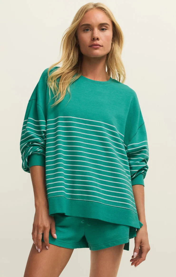 MODERN STRIPE WEEKENDER SWEATER Z SUPPLY 