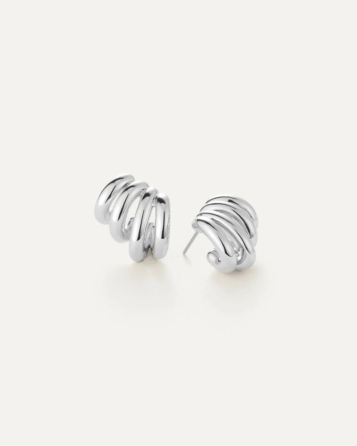 MONROE EARRINGS Jewelry JENNY BIRD SILVER 