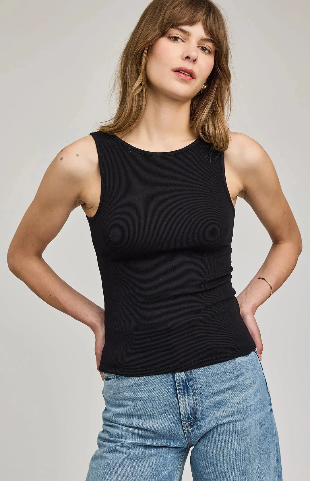 NAIA TANK TOP Tank Top GENTLE FAWN XS BLACK 
