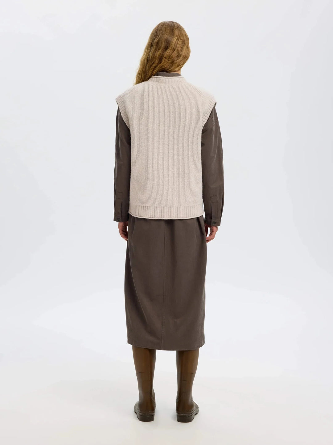 NATHIA VEST SWEATER SELECTED 