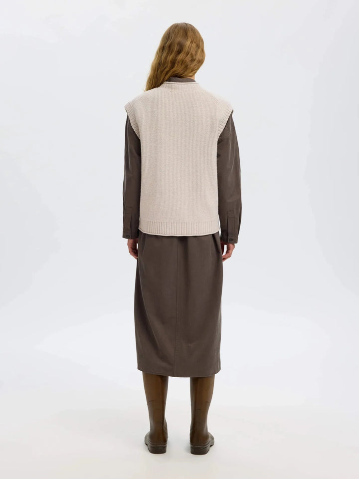 NATHIA VEST SWEATER SELECTED 