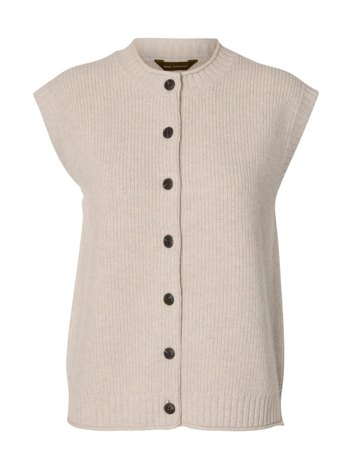 NATHIA VEST SWEATER SELECTED 