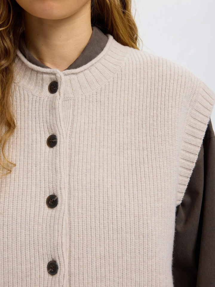 NATHIA VEST SWEATER SELECTED 