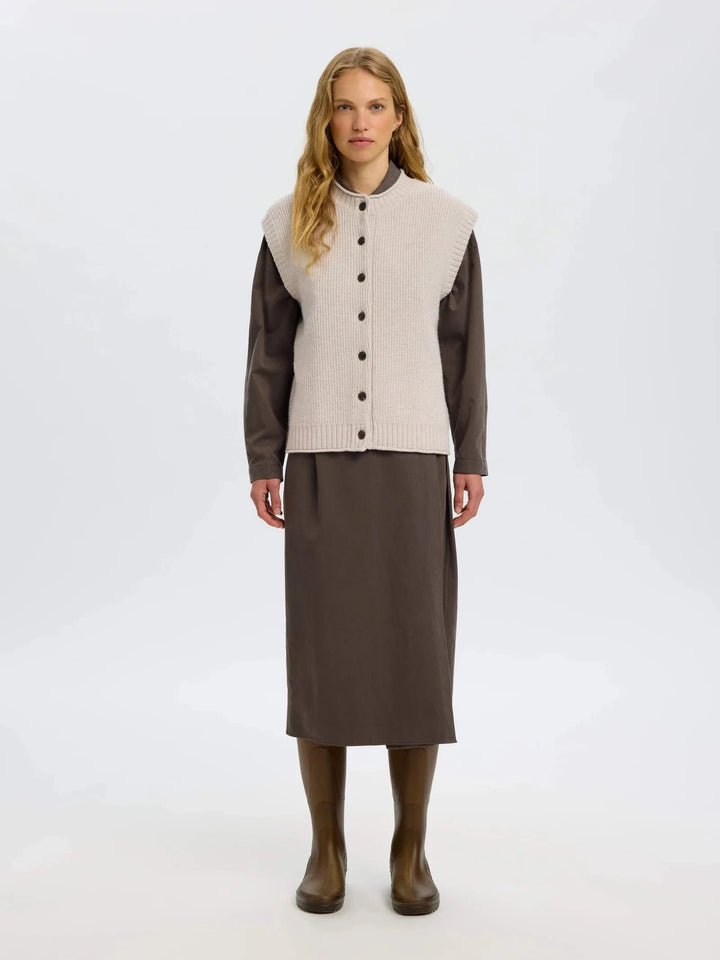 NATHIA VEST SWEATER SELECTED 