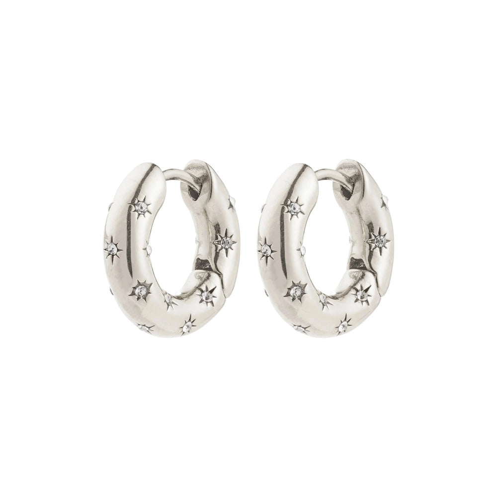 NEVAEH HOOPS Jewelry PILGRIM SILVER PLATED 