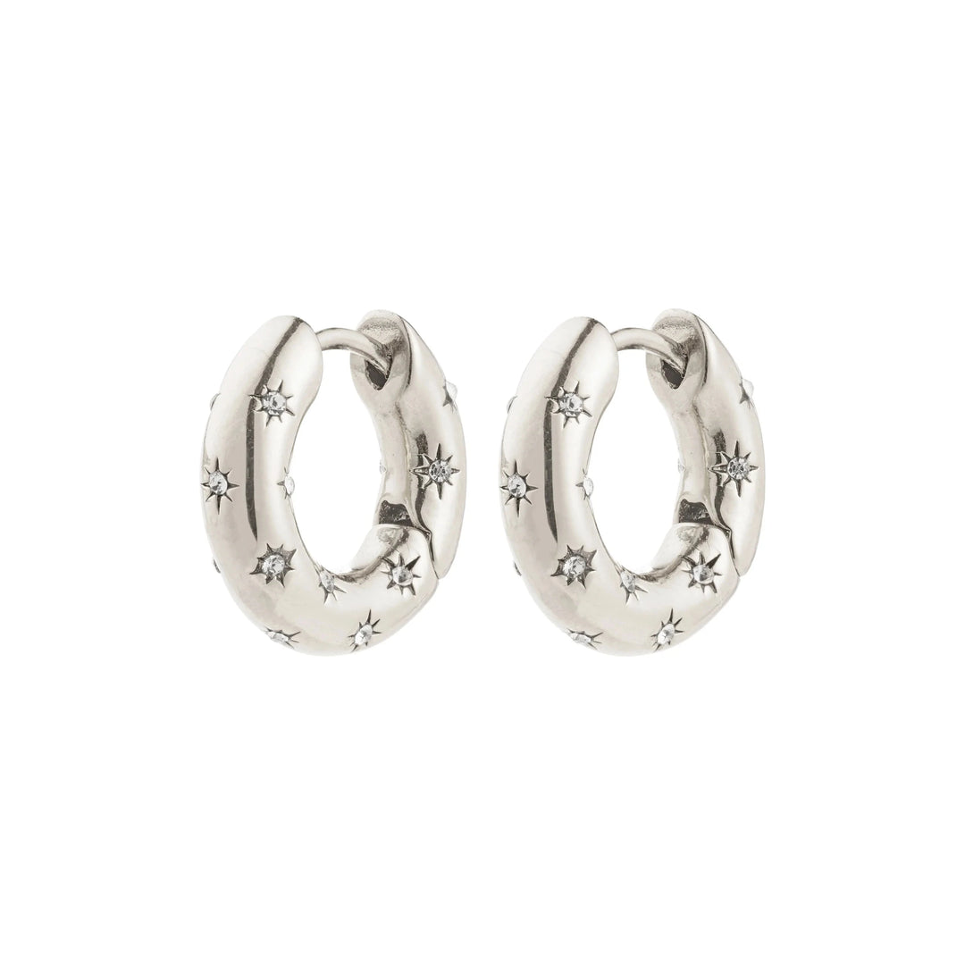 NEVAEH HOOPS Jewelry PILGRIM SILVER PLATED 