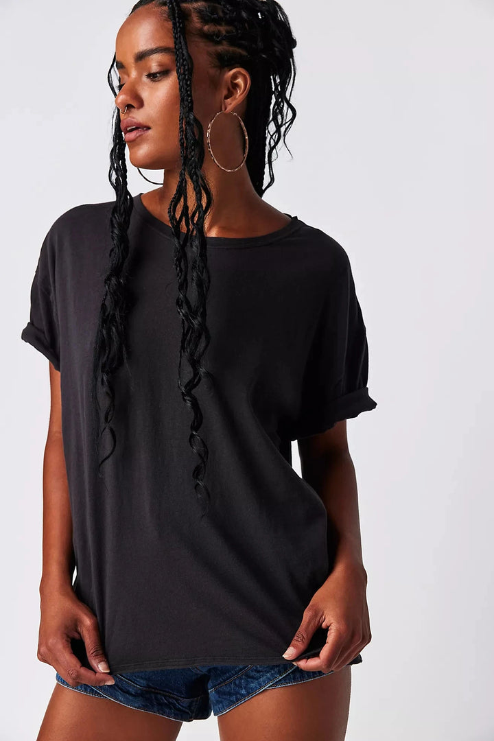 NINA TEE T-Shirt Free People XS BLACK 