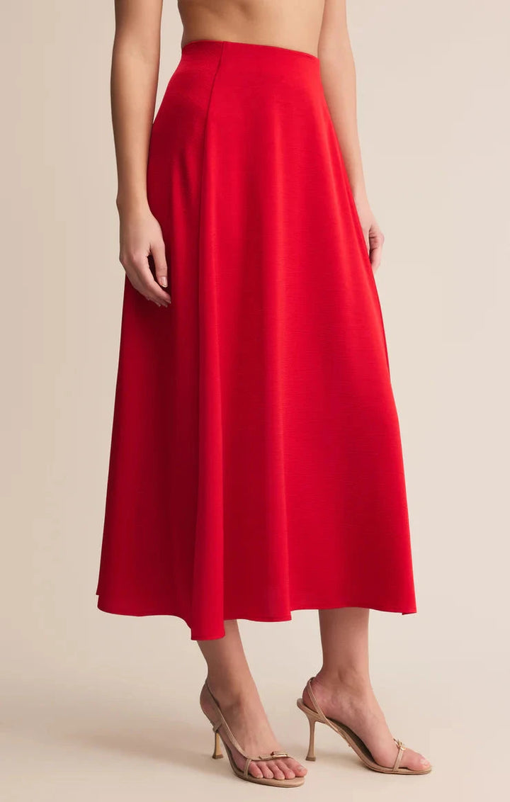 NORTHPOINTE SATIN MIDI SKIRT SKIRT Z SUPPLY 